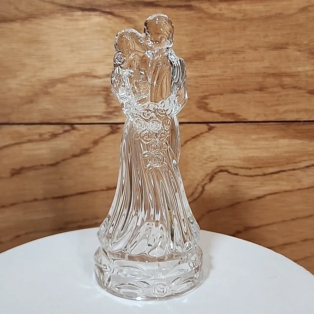 Princess House Crystal Bride & Groom Figurine Cake Topper